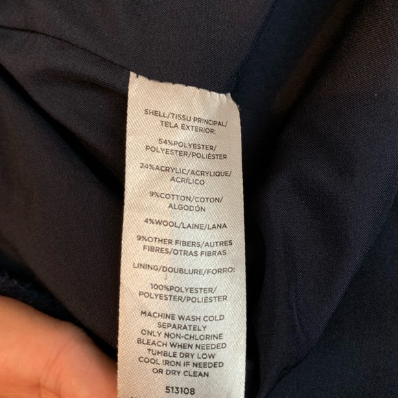 Loft outlet wool blend womens plaid full zip coat with front pocket size M - Picture 5 of 6